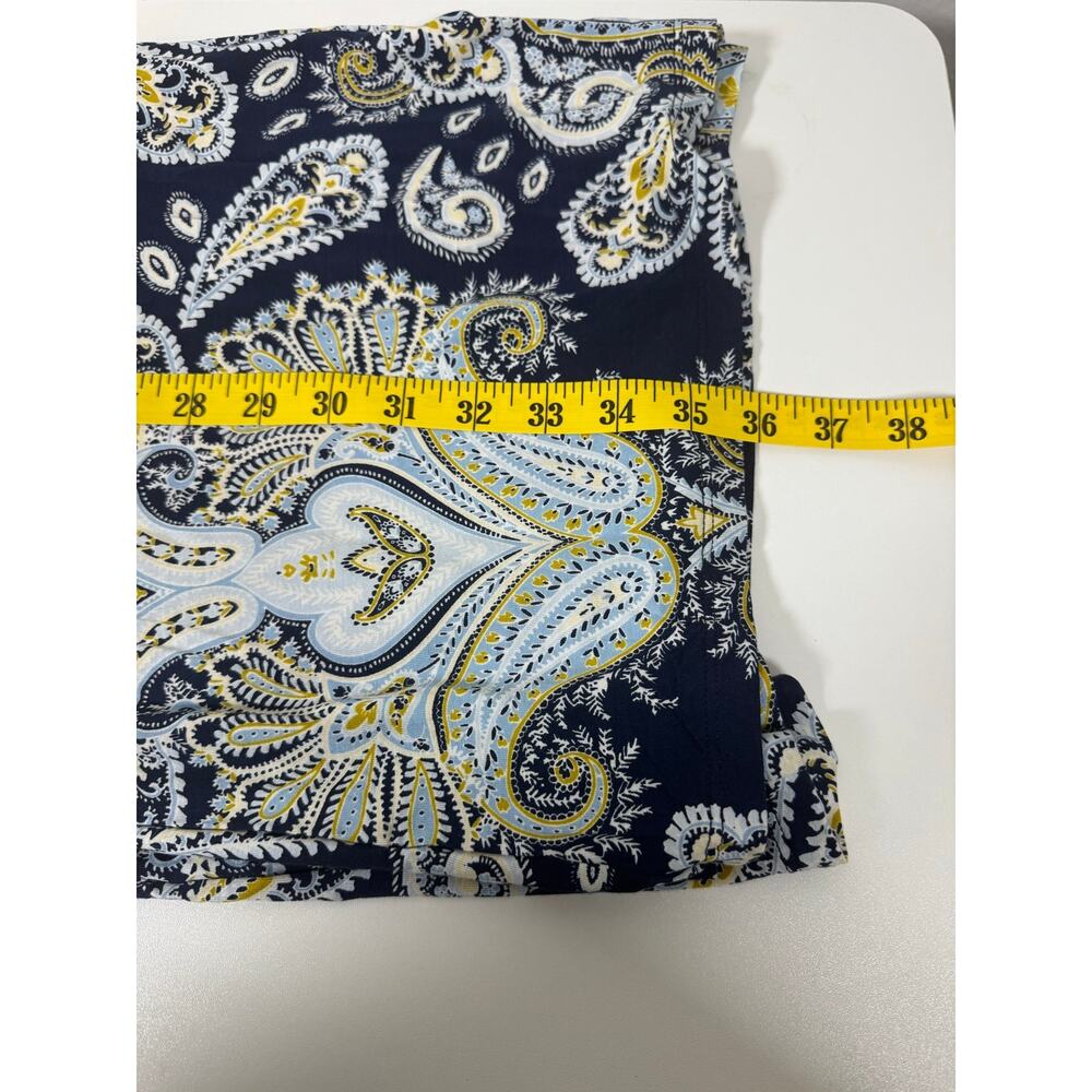 Soma Cool Nights Sleep Dress XXL Blue Paisley Short Sleeve Nightgown - Picture 11 of 11